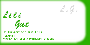 lili gut business card